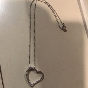 Crystal heart shaped necklace
